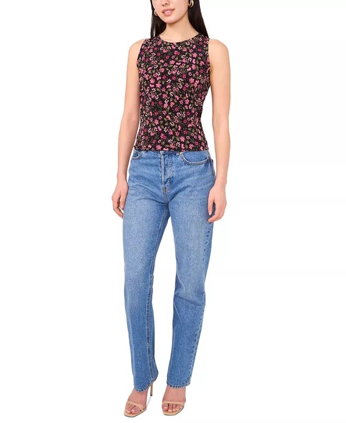 Alfani Vince Camuto Women's Printed Keyhole-Back Tank Top Women's Fashion Shoes & Accessories