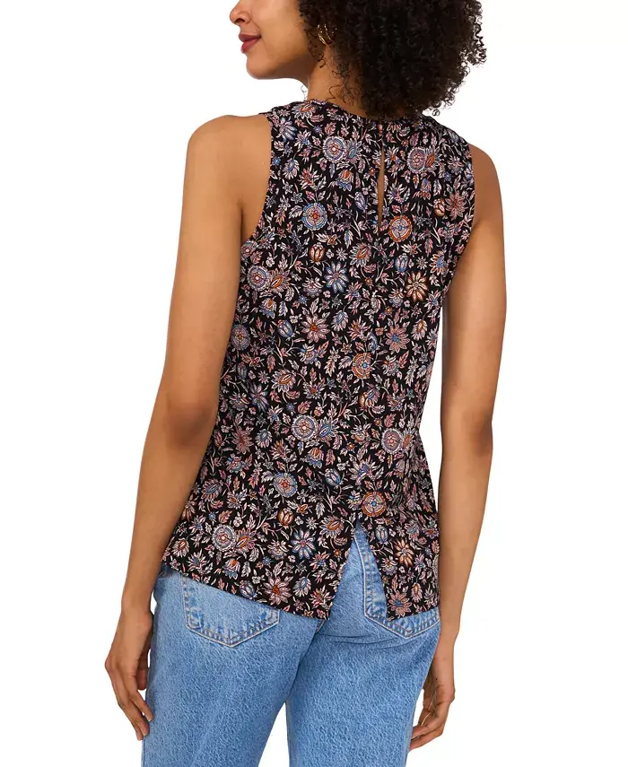 Alfani Vince Camuto Women's Printed Keyhole Tank Top Women's Fashion Shoes & Accessories