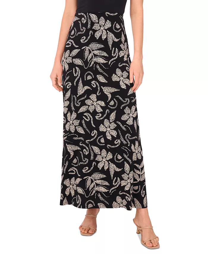 Alfani Vince Camuto Women's Printed Pull-On Maxi Skirt Women's Fashion Shoes & Accessories