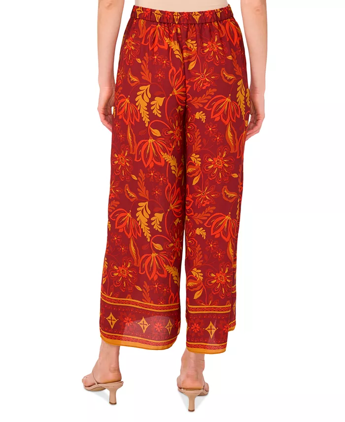 Alfani Vince Camuto Women's Printed Pull-On Wide-Leg Pants Women's Fashion Shoes & Accessories