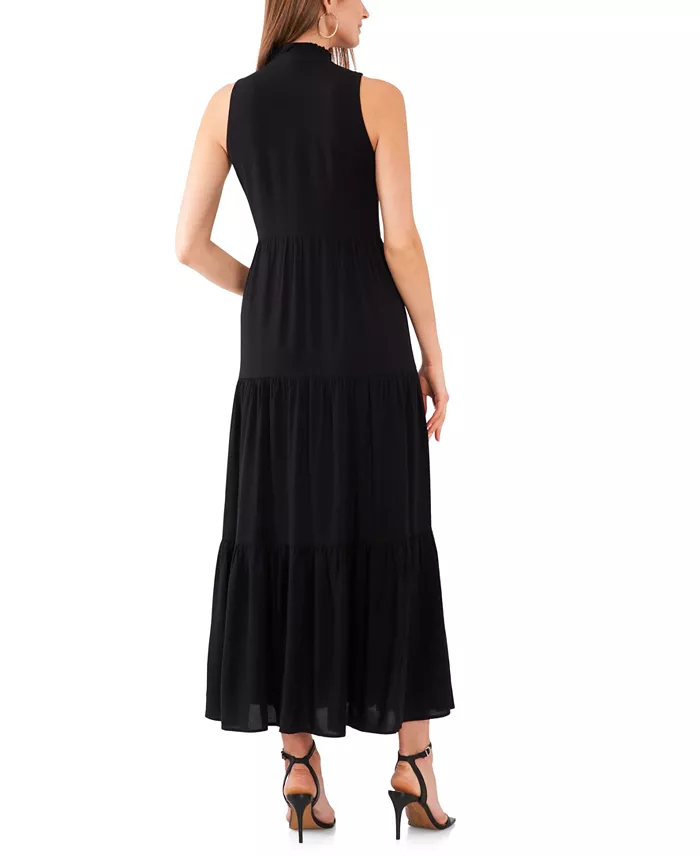 Alfani Vince Camuto Women's Split-Neck Sleeveless Maxi Dress Women's Fashion Shoes & Accessories