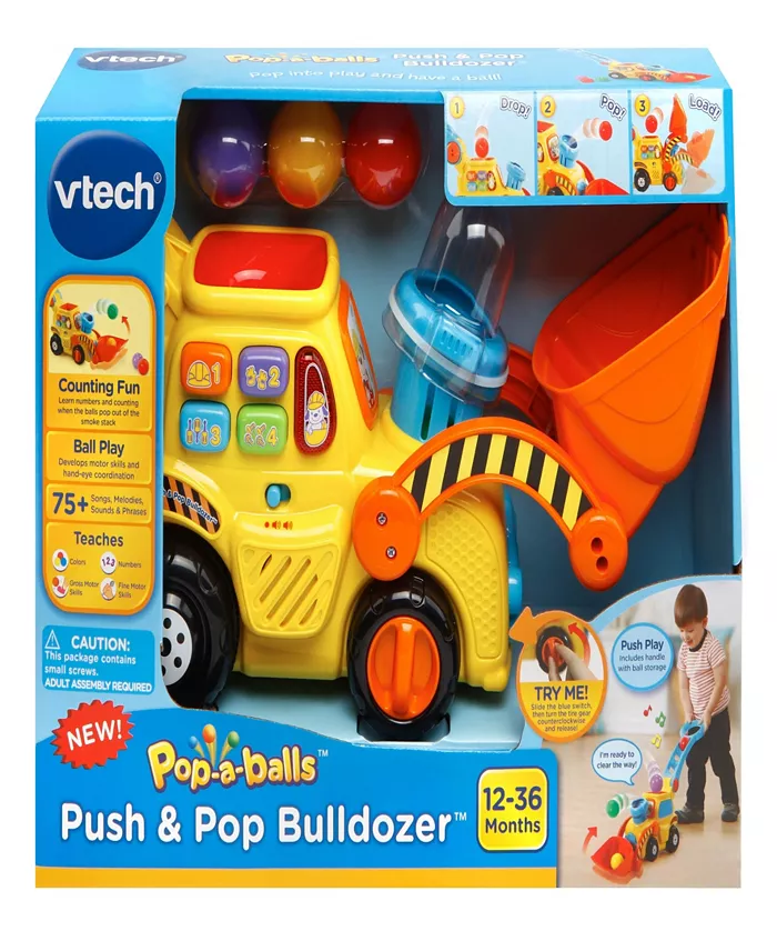 Alfani VTech Pop-a-Balls Push Pop Bulldozer All Toys