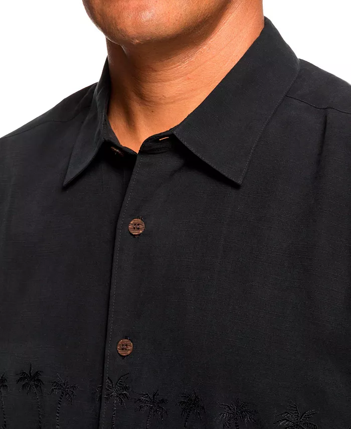 Alfani Waterman Quiksilver Men's Tahiti Palms Short Sleeve Shirt Men's Fashion & Accessories