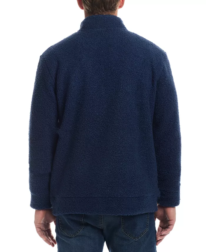 Alfani Weatherproof Vintage Men's Teddy Quarter Zip Long Sleeve Sweater Men's Fashion & Accessories