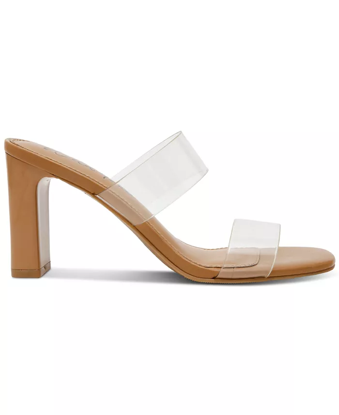 Alfani Wild Pair Zandria Two-Piece Clear Vinyl Dress Sandals Created For Macy's Women's Fashion Shoes & Accessories