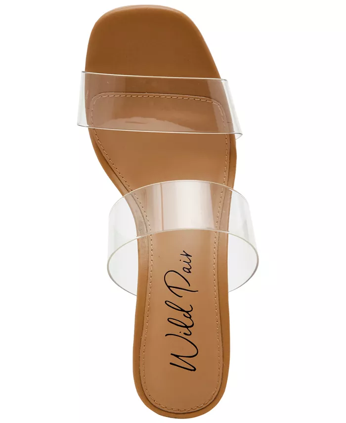 Alfani Wild Pair Zandria Two-Piece Clear Vinyl Dress Sandals Created For Macy's Women's Fashion Shoes & Accessories