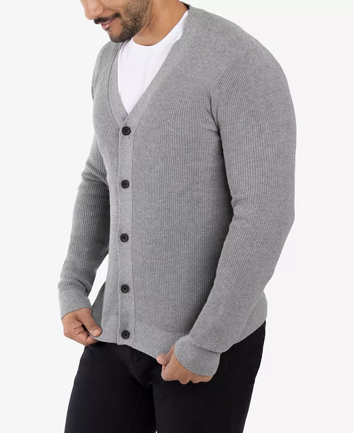 Alfani X-Ray Men's Basic Ribbed Cardigan Men's Fashion & Accessories