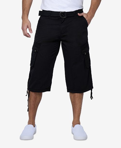 alfani X-Ray Men's Belted Capri Cargo Shorts Men's Fashion & Accessories