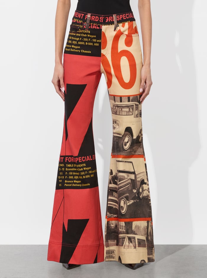 alice & olivia A+O X BRONCO SB BELL JEAN 66 PHOTOGRAPHIC