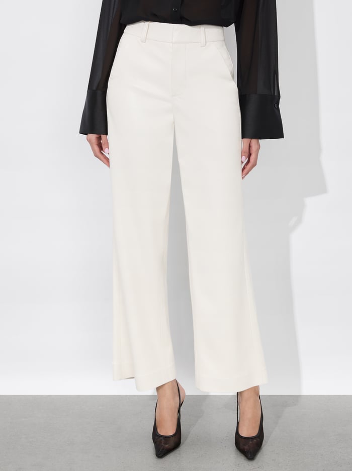 alice & olivia ALEXANDER VEGAN TROUSER BLACK