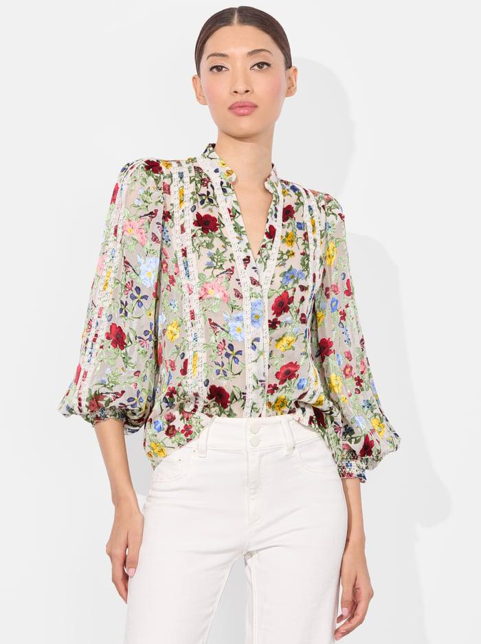 alice & olivia ARLETTE BLOUSE DOLLHOUSE