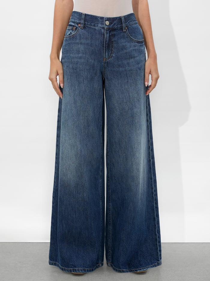 alice & olivia BRANSON JEAN DARBY VINTAGE BLUE