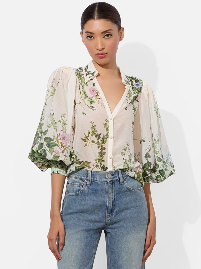 alice & olivia CHARIS BLOUSE IVY ROMANCE