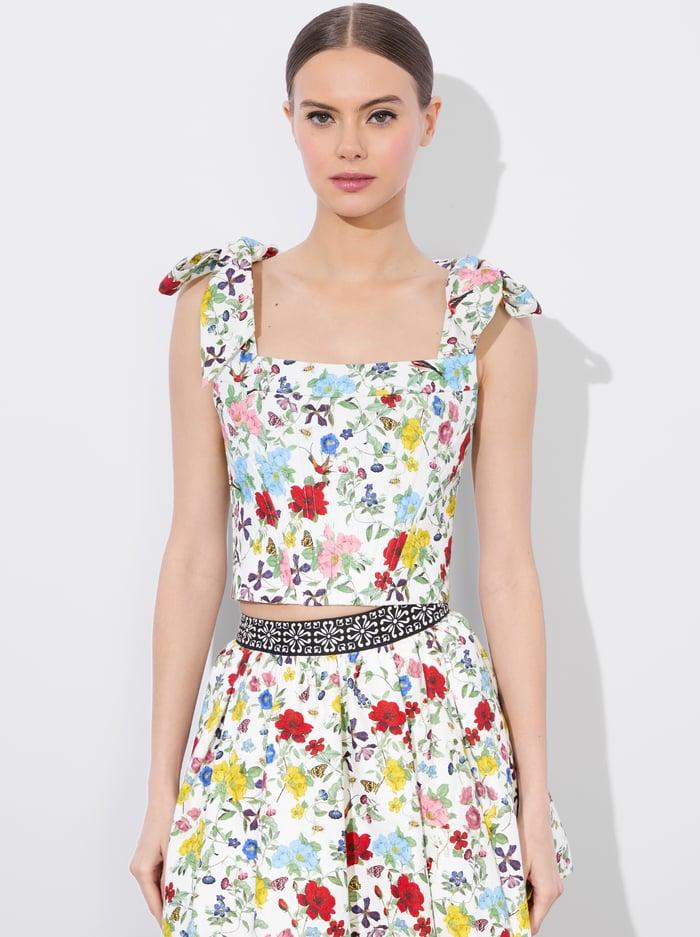 alice & olivia CLARA BOW STRAP BUSTIER DOLLHOUSE