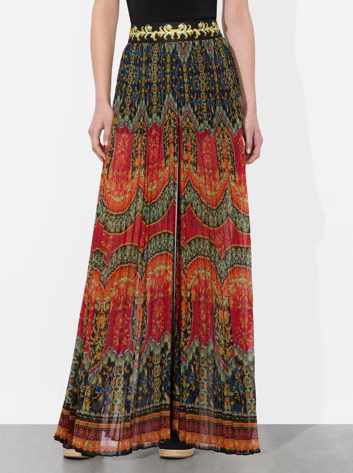 alice & olivia COPEN WIDE LEG PANT LOVE NOTE