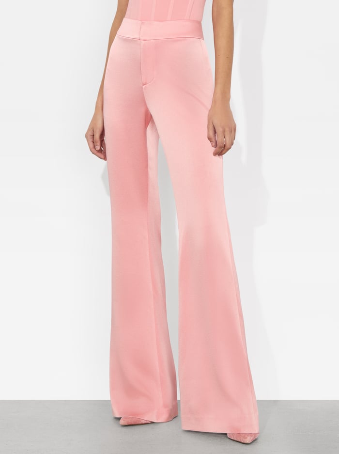 alice & olivia DEANNA BOOTCUT PANT DUSTY ROSE