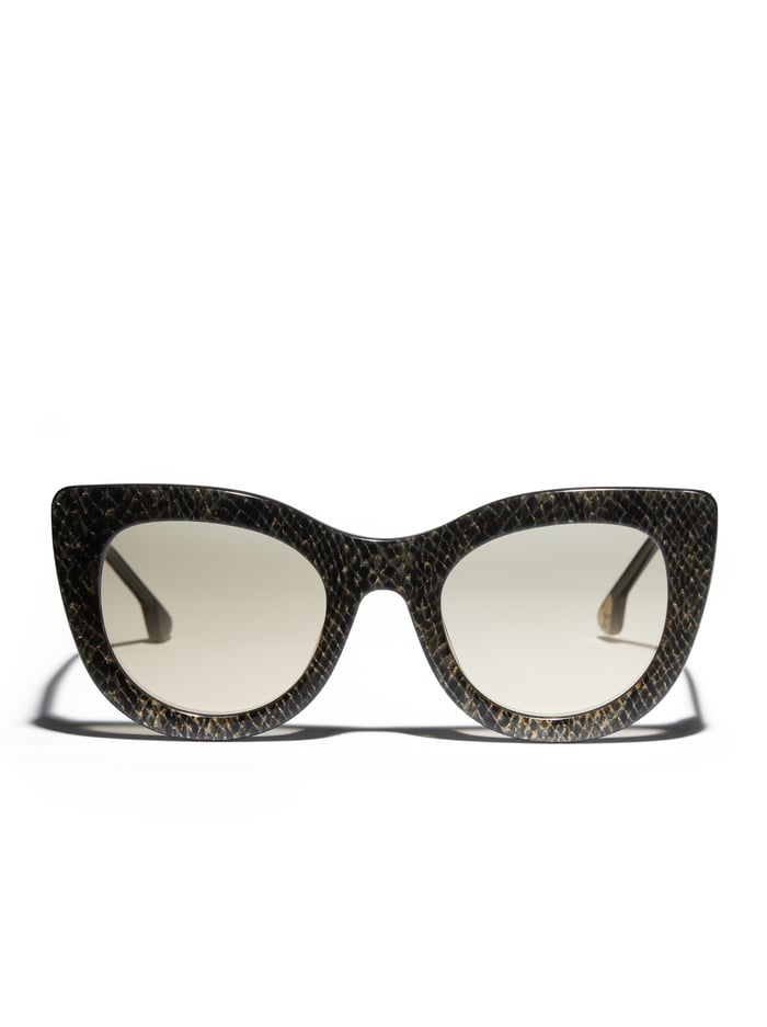 Alice & Olivia DELANCEY SUNGLASSES BLACK/WHITE