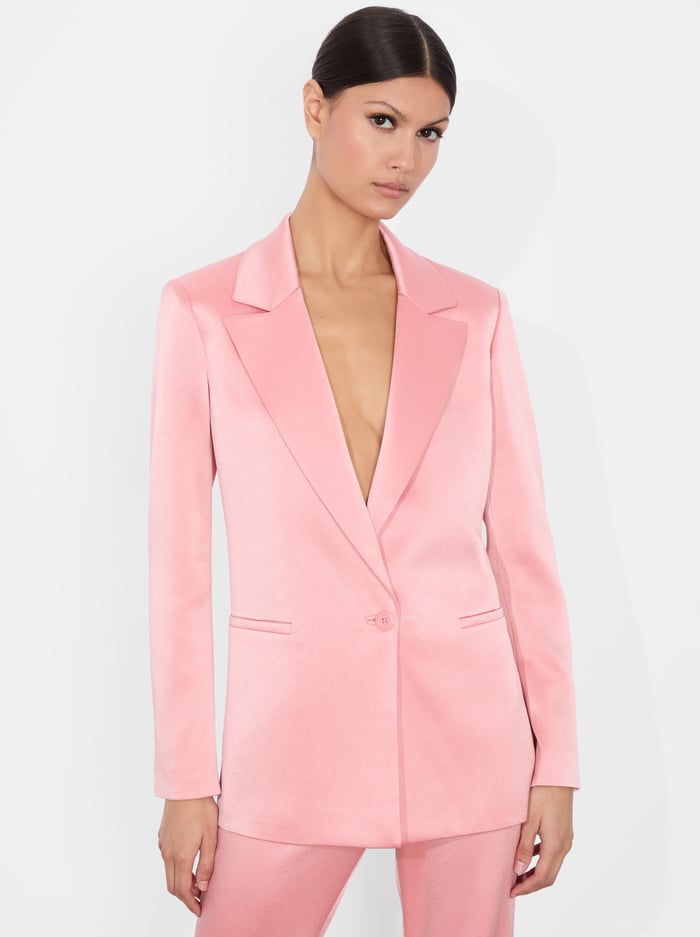 alice & olivia DENNY BOYFRIEND BLAZER DUSTY ROSE