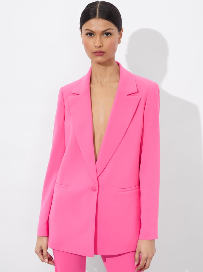 alice & olivia DENNY BOYFRIEND BLAZER WILD PINK