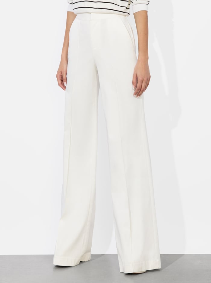 alice & olivia DYLAN PANT OFF WHITE