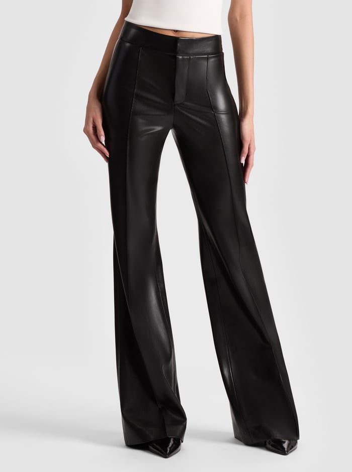 alice & olivia DYLAN VEGAN PANT BLACK