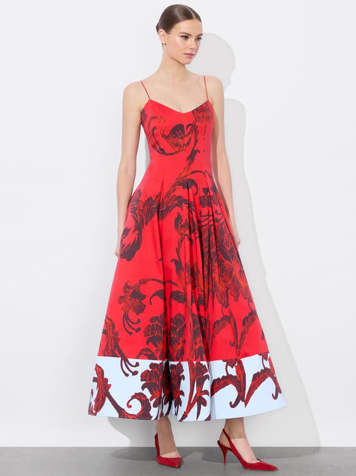 alice & olivia ISABELLE MIDI DRESS PHILOSOPHY