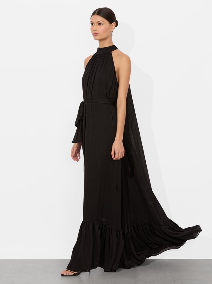 alice & olivia JOVIE MAXI DRESS BLACK