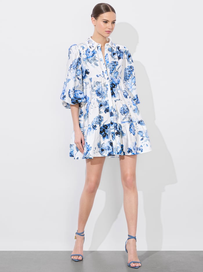 alice & olivia JUNIA MINI DRESS AFFECTION SMALL