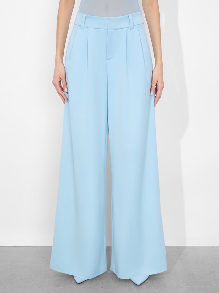 alice & olivia KENNEDY TROUSER MINERAL BLUE