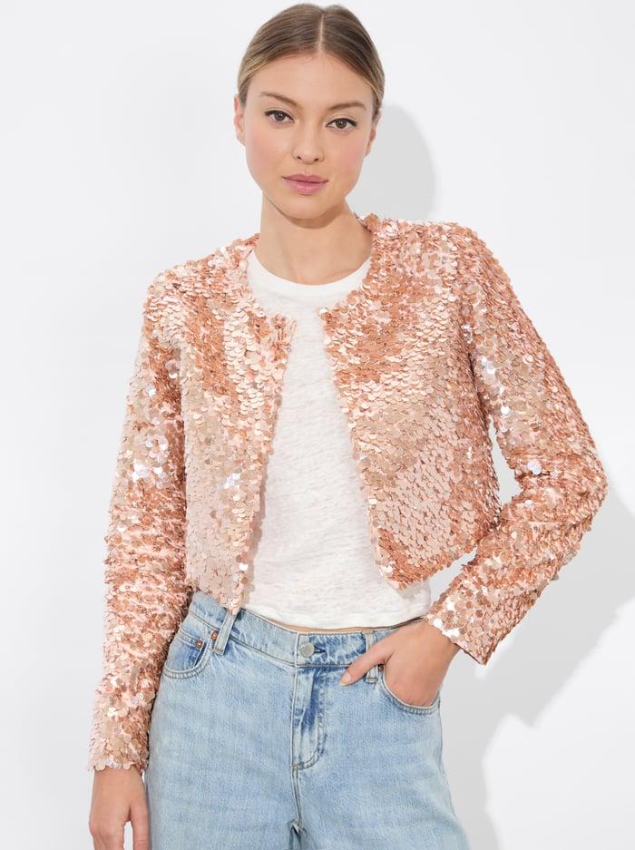alice & olivia KIDMAN JACKET PEARL BLUSH