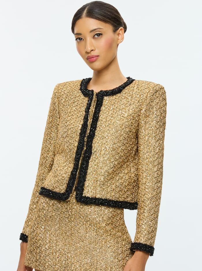 alice & olivia LANDON JACKET GOLD