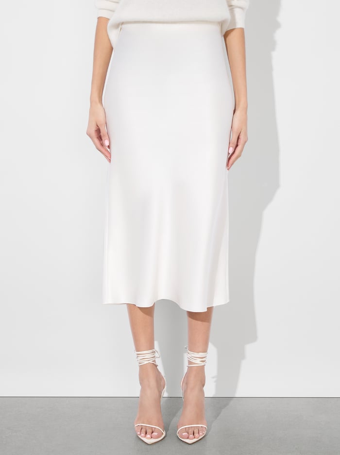 alice & olivia MAEVE SLIP SKIRT CHINO