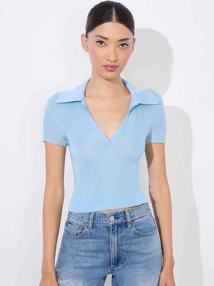 alice & olivia MARTHA POLO BRIGHT RUBY