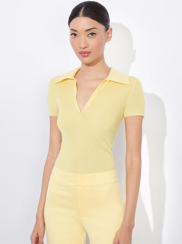 alice & olivia MARTHA POLO BRIGHT RUBY