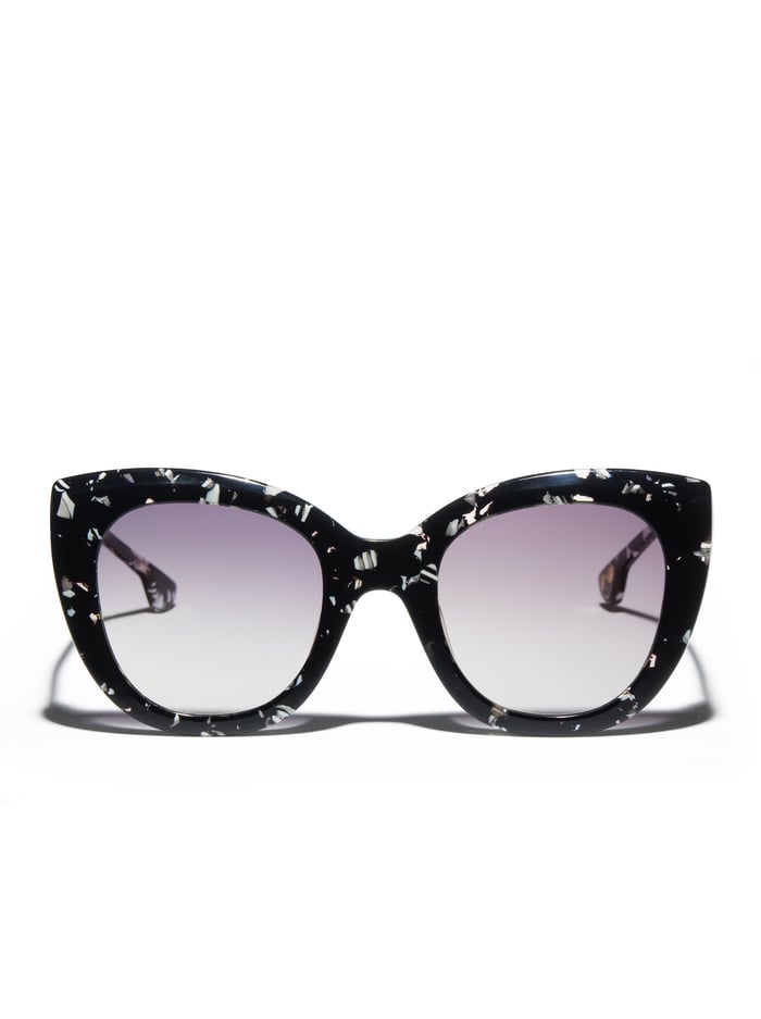alice & olivia MERCER SUNGLASSES BURLWOOD