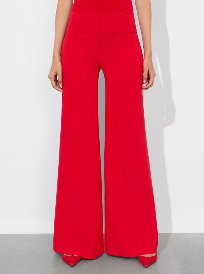 Alice & Olivia OLIVIA PANT BRIGHT RUBY
