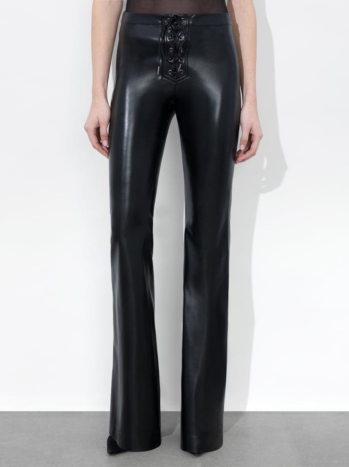 alice & olivia RAVYN VEGAN PANT BLACK