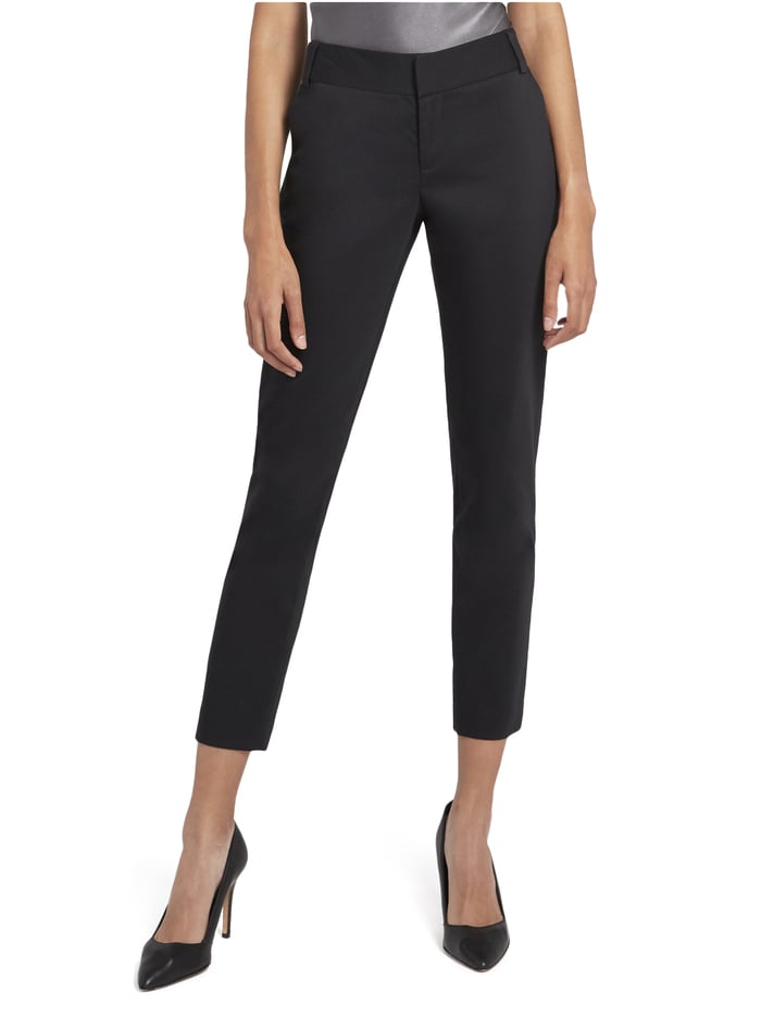 alice & olivia STACEY SLIM TROUSER BLACK