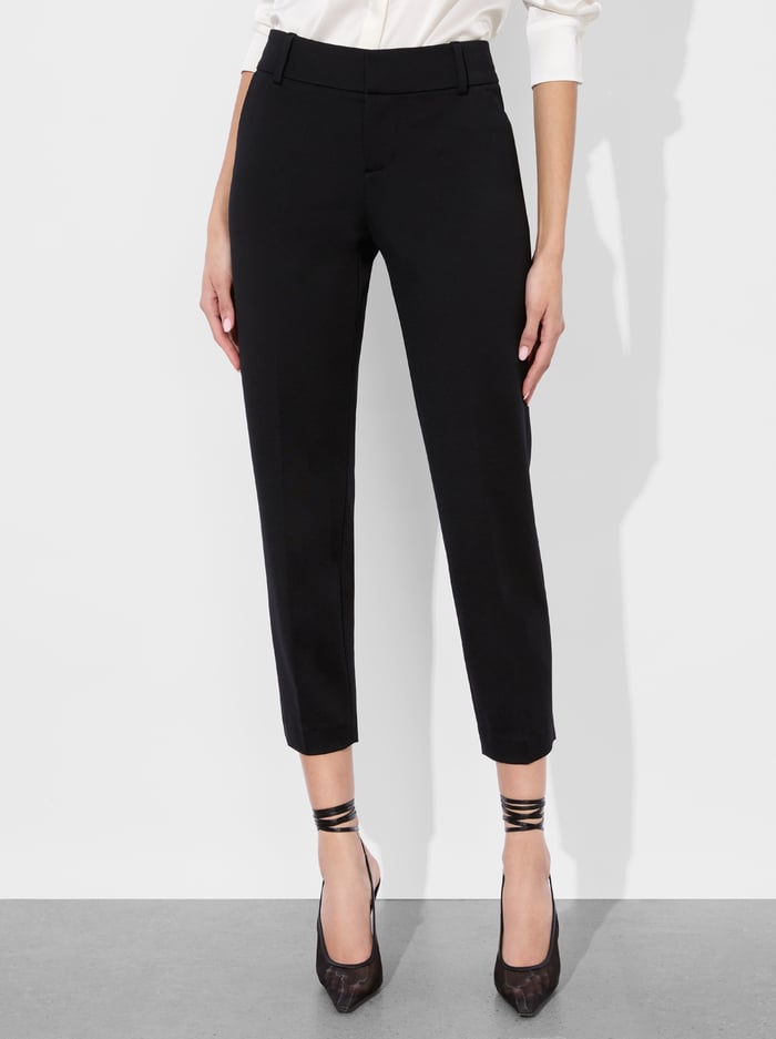 alice & olivia STACEY SLIM TROUSER BLACK