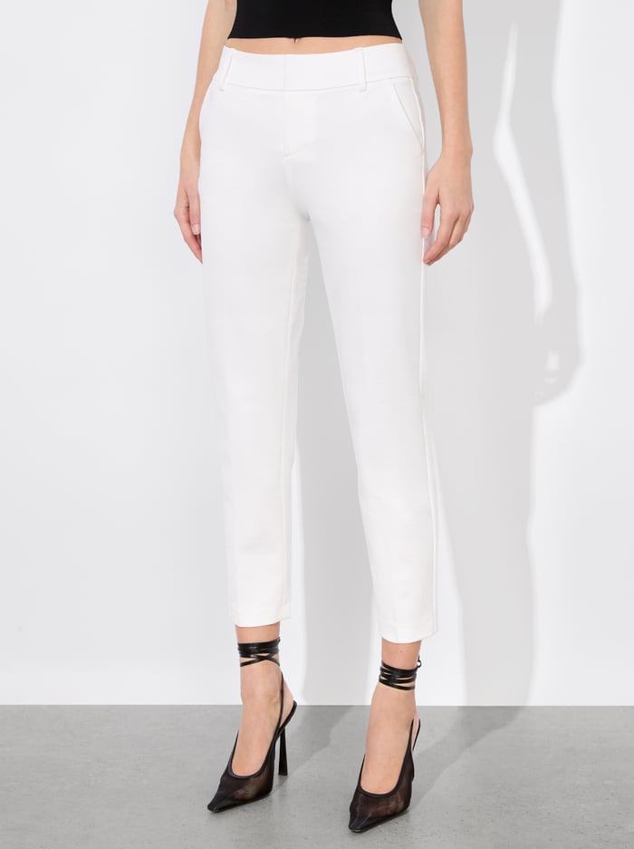 alice & olivia STACEY SLIM TROUSER BLACK