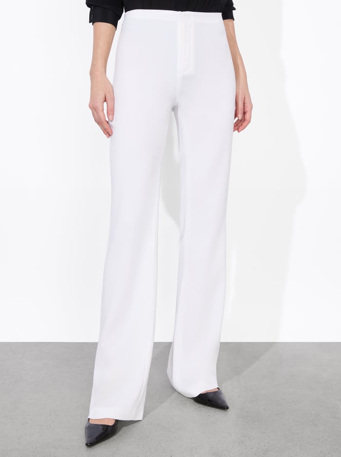 alice & olivia TEENY BOOTCUT PANT OFF WHITE