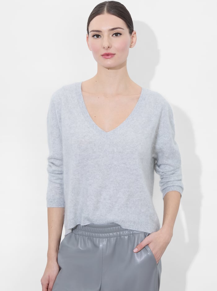 alice & olivia WILLIAMS PULLOVER ECRU