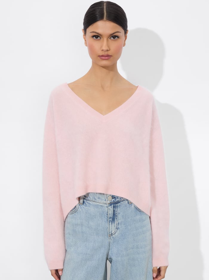 alice & olivia WILLIAMS PULLOVER ECRU