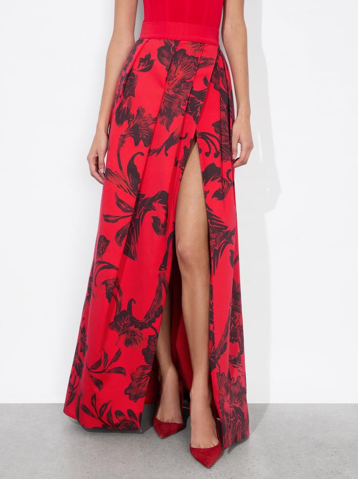 alice & olivia MARGARITE BALLGOWN SKIRT PHILOSOPHY BRIGHT RUBY