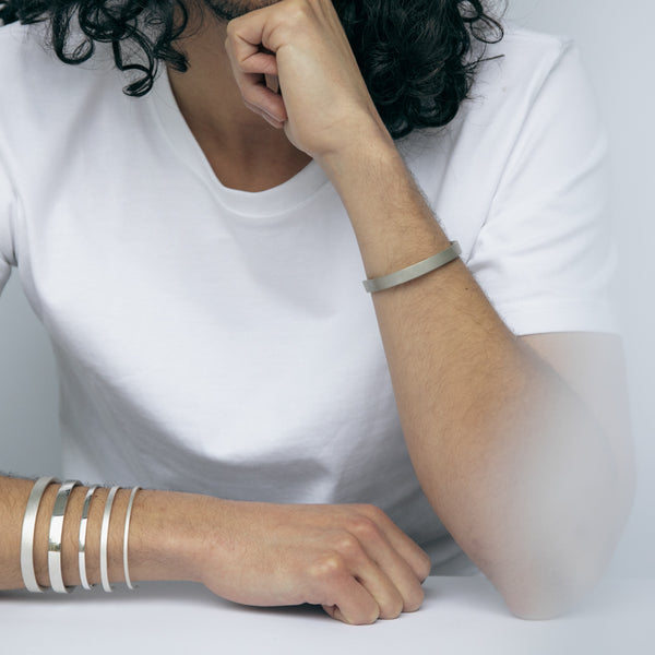 Alice Made This Alice Made This | Bancroft Blasted Bracelet | Silver Men's Bracelets Bracelets