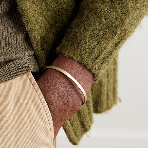 Alice Made This Alice Made This | Bancroft Bracelet | Men's Cuff Bracelet In 9ct Gold Bracelets