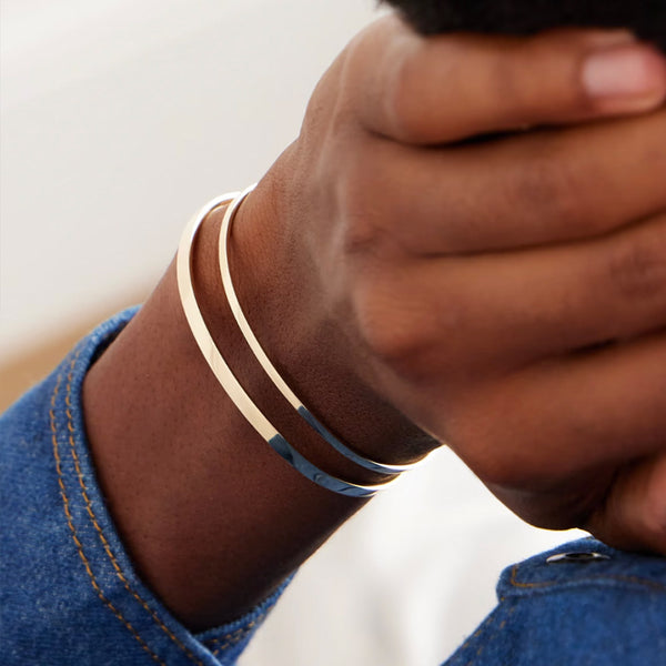 Alice Made This Alice Made This | Bancroft Bracelet | Men's Cuff Bracelet In 9ct Gold Bracelets