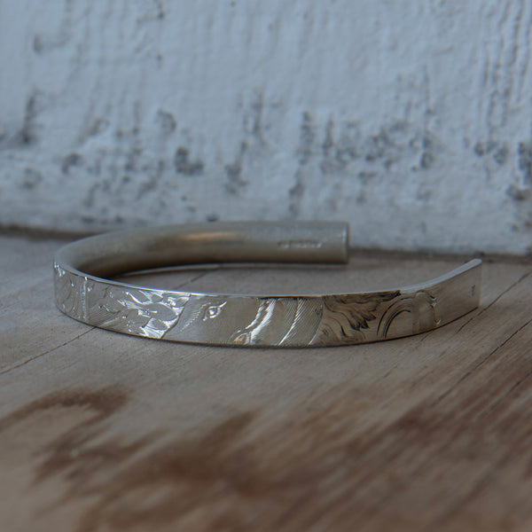 alice made this Alice Made This | Bancroft Cloak Scroll Silver Bracelet for Men Bracelets