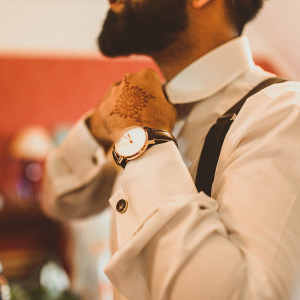 Alice Made This Alice Made This | Bayley Quink Artisan Cufflinks | Stylish Black Blue Cufflinks