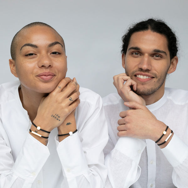 Alice Made This Alice Made This | Charlie Bracelet | Mens Rope Bracelet + Rose Gold ID Bracelets